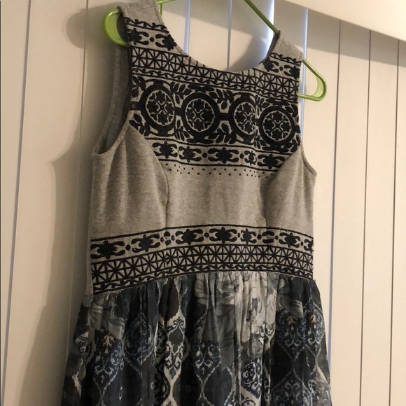 Anthropologie boy and gray maxi dress - Picture 3 of 6